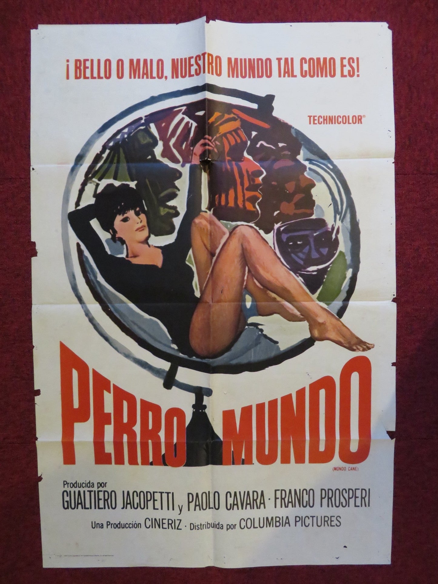 MONDO CANE SPANISH POSTER STEFANO SIBALDI ROSSANO BRAZZI 1962 Rendezvous Cinema Movie posters