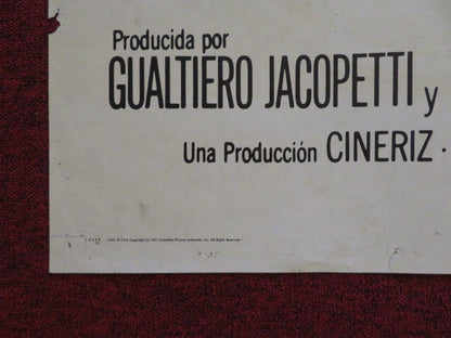 MONDO CANE SPANISH POSTER STEFANO SIBALDI ROSSANO BRAZZI 1962 Rendezvous Cinema Movie posters