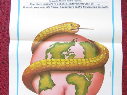 MONDO SENZA VELI ITALIAN LOCANDINA POSTER ROMANO MALASPINA 1985 Rendezvous Cinema Movie posters