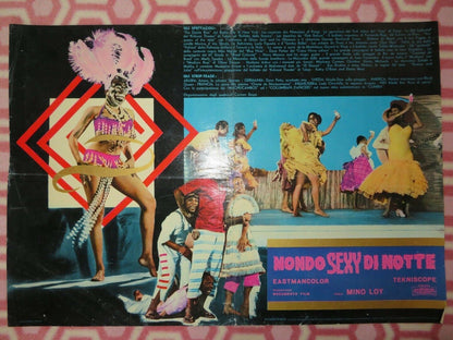 MONDO SEXY DI NOTTE/ Mondo Sexuality - C ITALIAN PHOTOBUSTA POSTER MINO LOY 1962 Movie posters