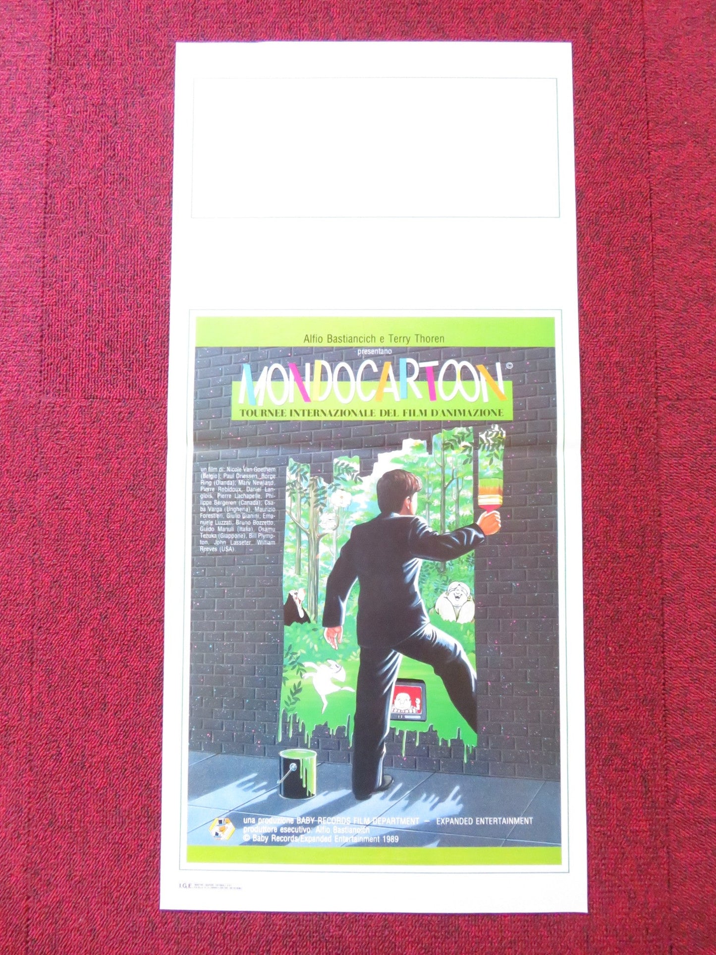 MONDOCARTOON ITALIAN LOCANDINA POSTER NICOLE VAN GOETHEM PAUL DRIESSEN 1989 Rendezvous Cinema Movie posters