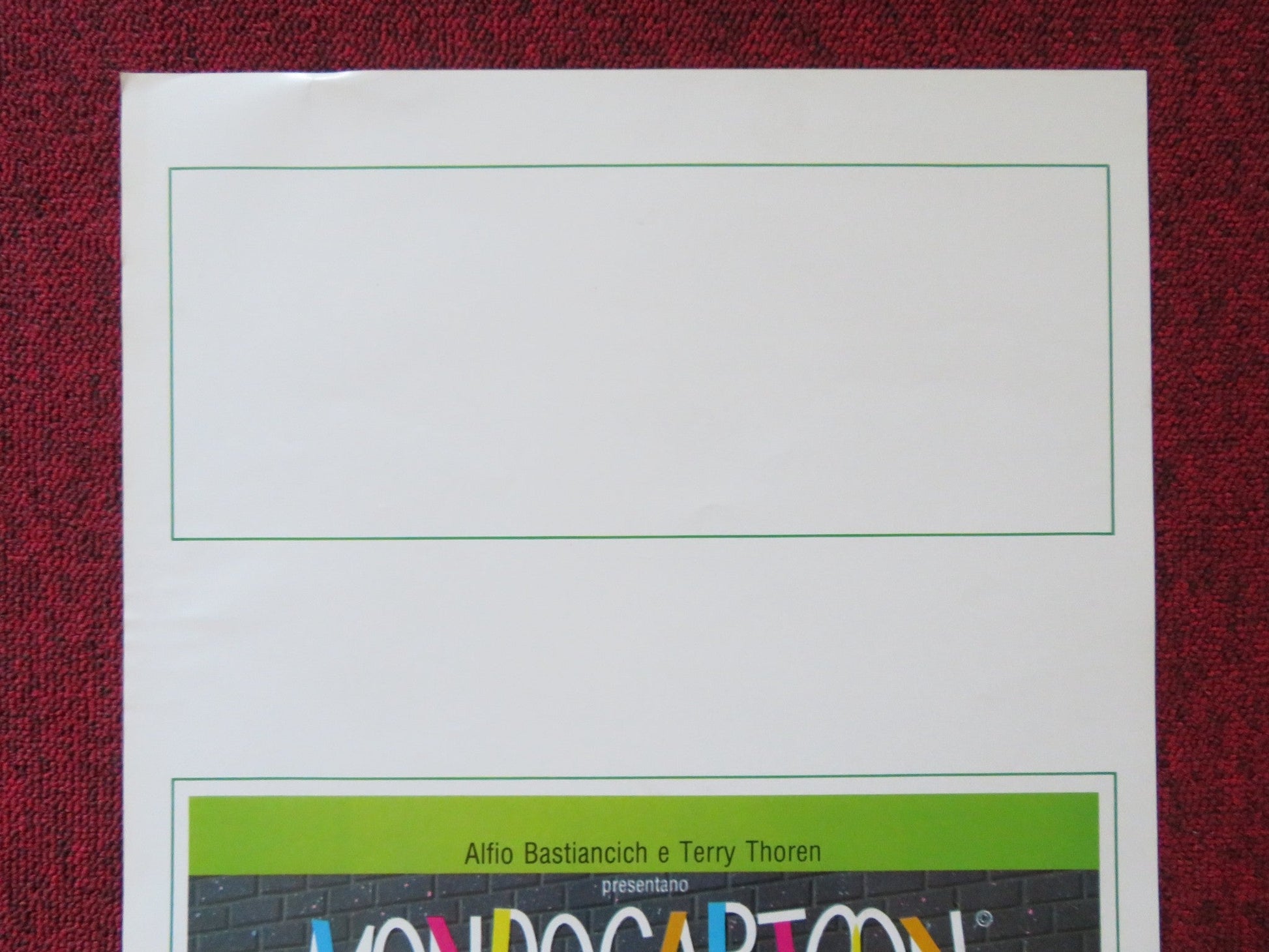 MONDOCARTOON ITALIAN LOCANDINA POSTER NICOLE VAN GOETHEM PAUL DRIESSEN 1989 Rendezvous Cinema Movie posters