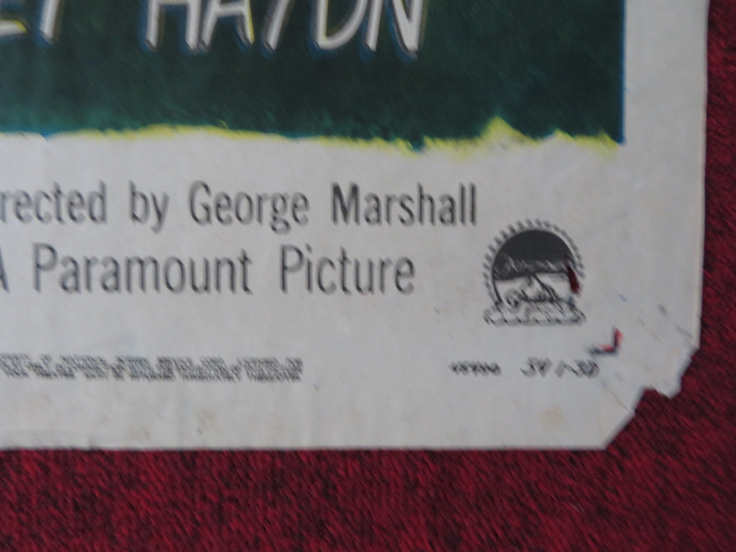 MONEY FROM HOME FOLDED US ONE SHEET POSTER DEAN MARTIN JERRY LEWIS 1954 Rendezvous Cinema Movie posters