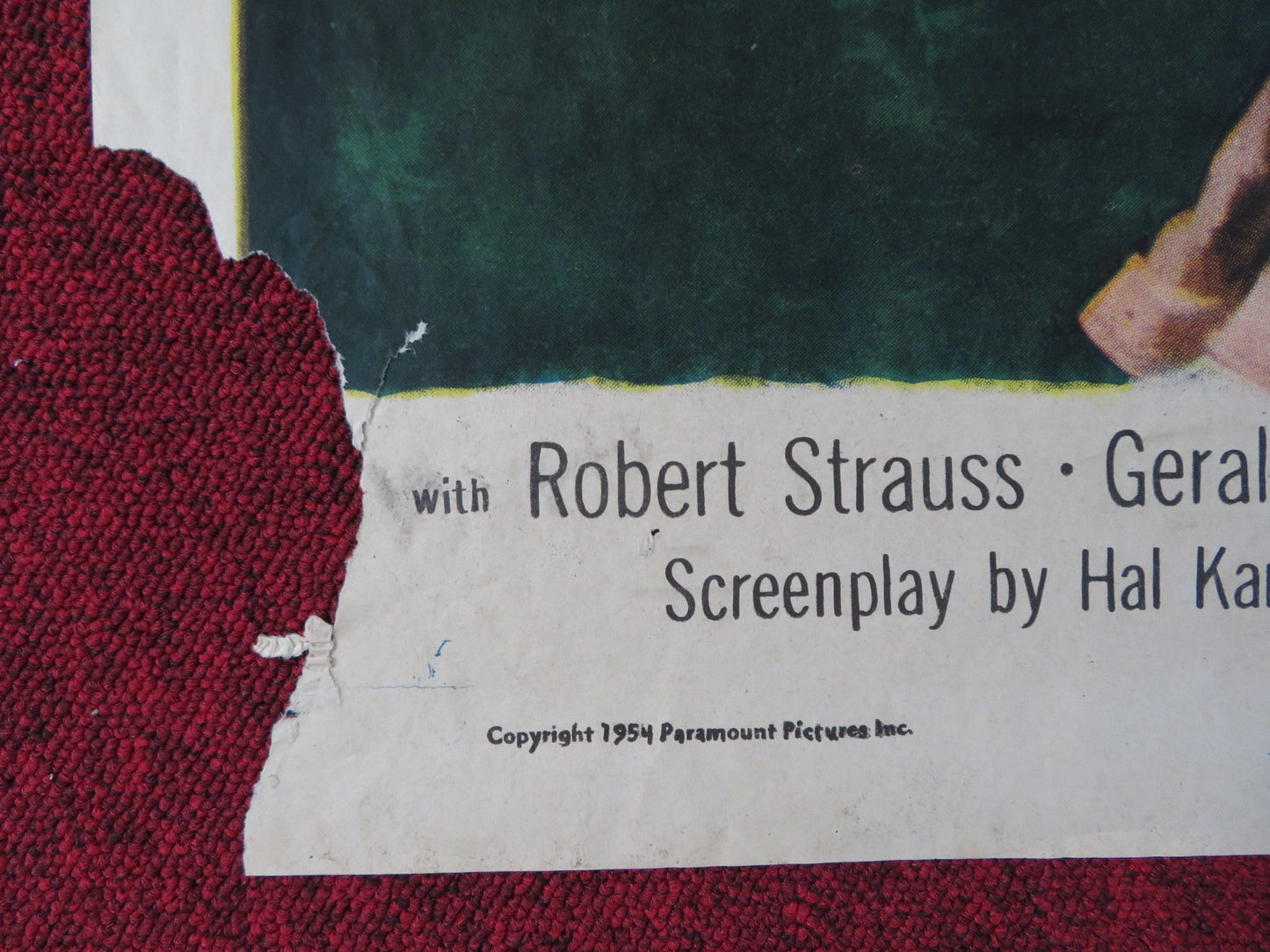 MONEY FROM HOME FOLDED US ONE SHEET POSTER DEAN MARTIN JERRY LEWIS 1954 Rendezvous Cinema Movie posters