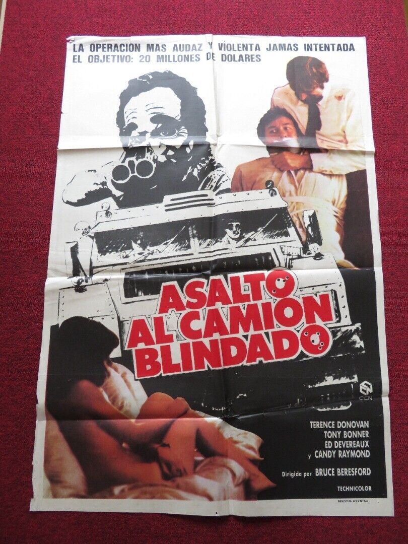 MONEY MOVERS FOLDED ARGENTINA ONE SHEET POSTER TERENCE DONOVAN TONY BONNER Movie posters