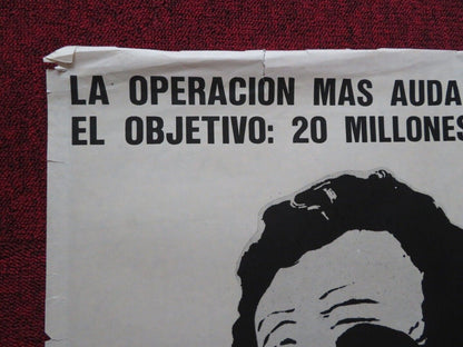 MONEY MOVERS FOLDED ARGENTINA ONE SHEET POSTER TERENCE DONOVAN TONY BONNER Movie posters