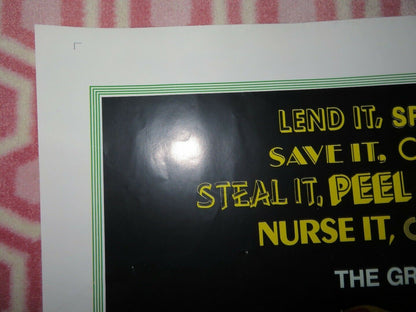 MONEY TALKS FOLDED US ONE SHEET POSTER ALLEN FUNT 1972 Movie posters