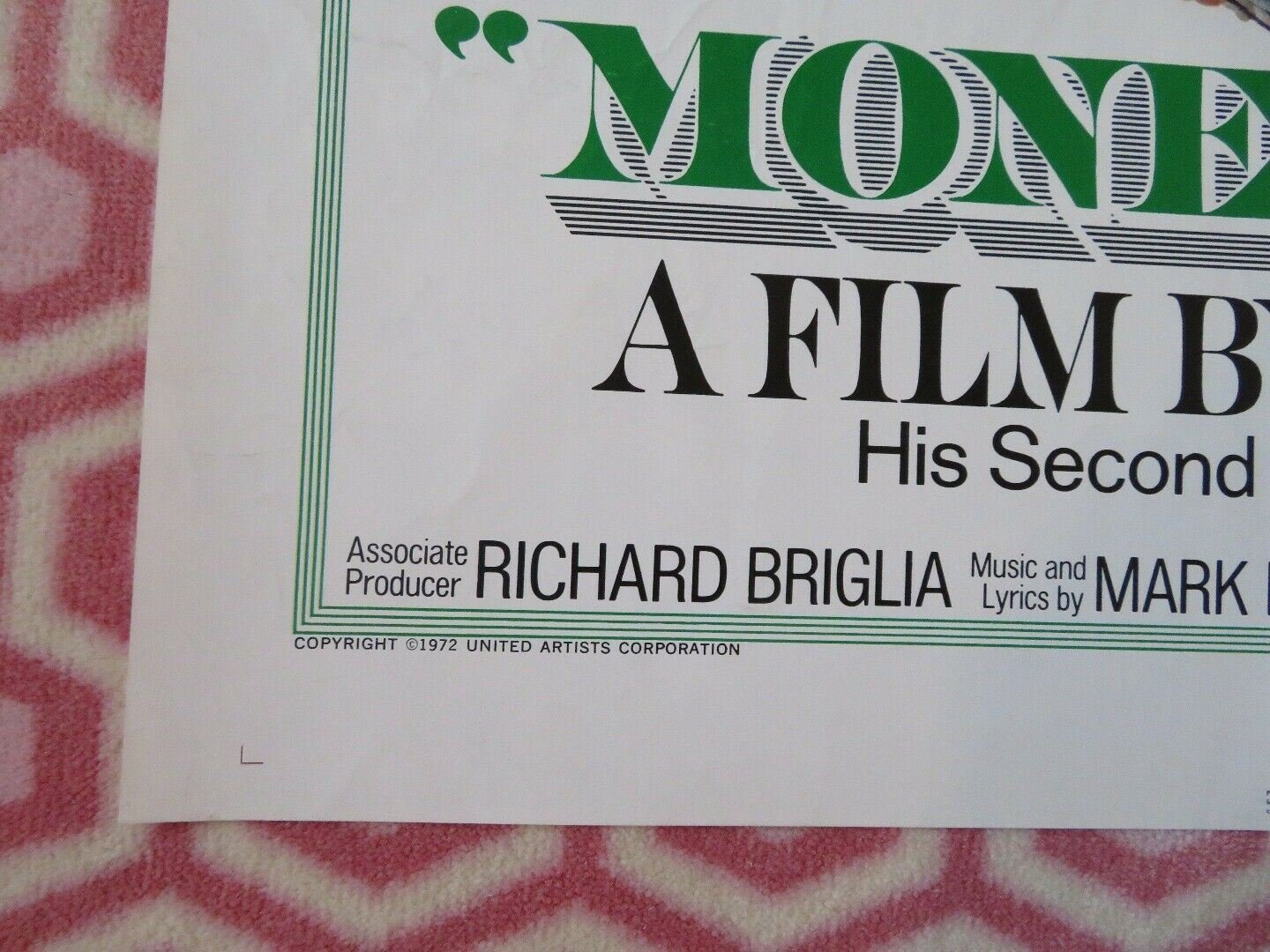 MONEY TALKS FOLDED US ONE SHEET POSTER ALLEN FUNT 1972 Movie posters