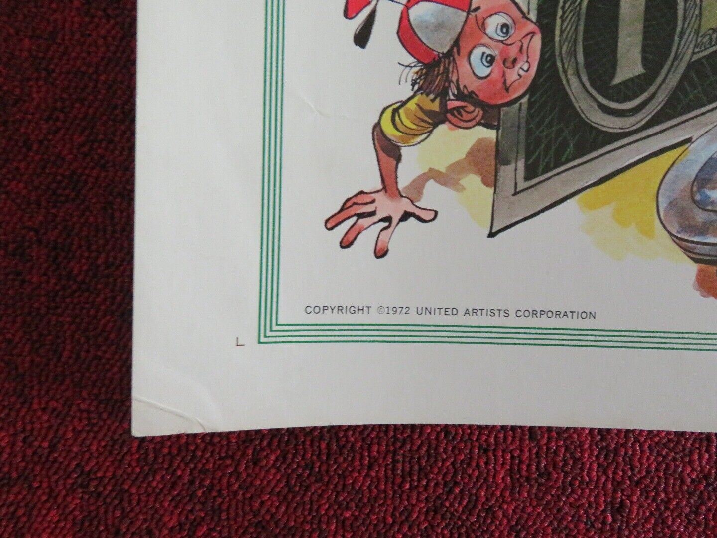 MONEY TALKS US HALF SHEET (22"x 28") POSTER ALLEN FUNT 1972 Movie posters