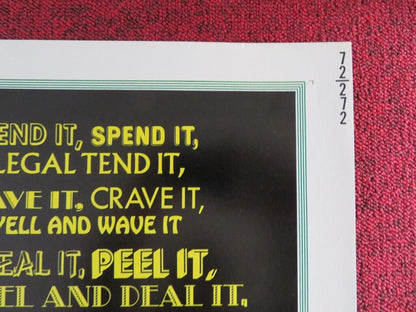 MONEY TALKS US HALF SHEET (22"x 28") POSTER ALLEN FUNT 1972 Movie posters