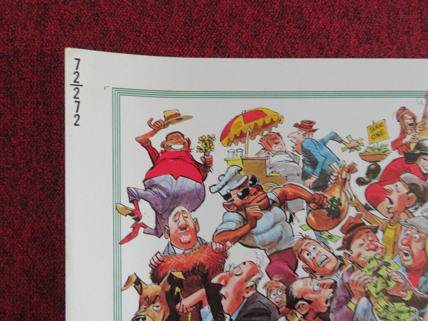 MONEY TALKS US HALF SHEET (22"x 28") POSTER ALLEN FUNT 1972 Movie posters