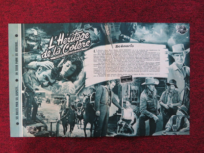 MONEY, WOMEN AND GUNS FRENCH BROCHURE JOCK MAHONEY KIM HUNTER 1958 Rendezvous Cinema Movie posters