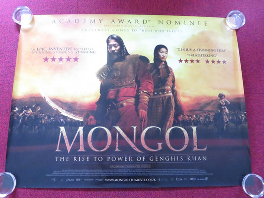 MONGOL: THE RISE OF GENGHIS KHAN UK QUAD ROLLED POSTER TADANOBU ASANO 2007 Rendezvous Cinema Movie posters