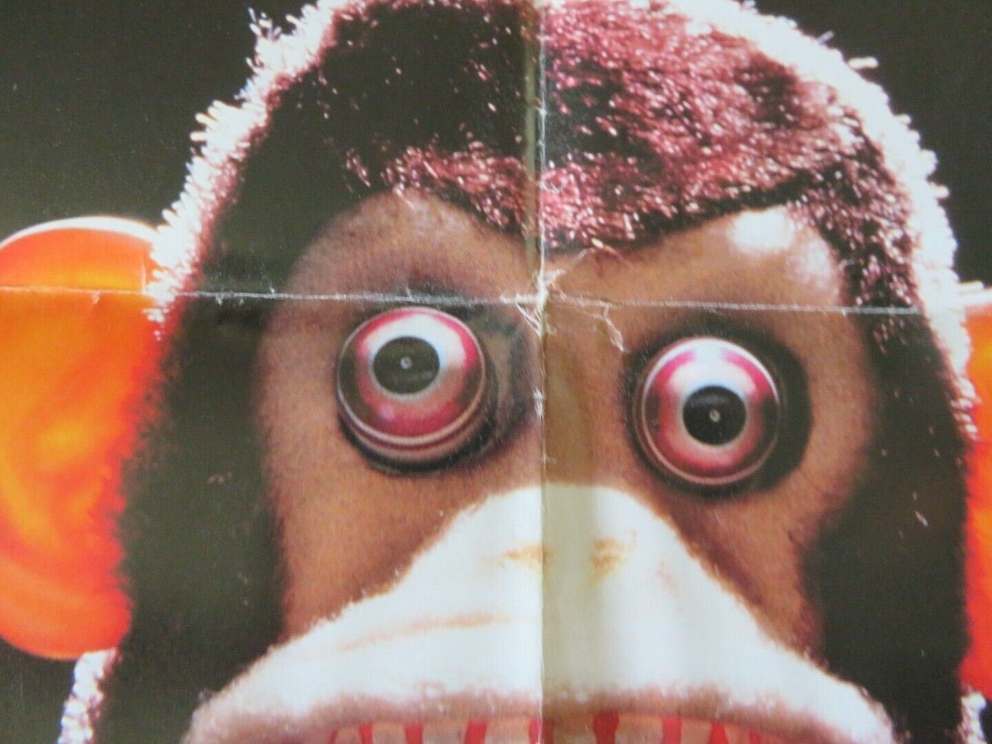 MONKEY SHINES FOLDED US ONE SHEET POSTER GEORGE A. ROMERO 1988 Movie posters