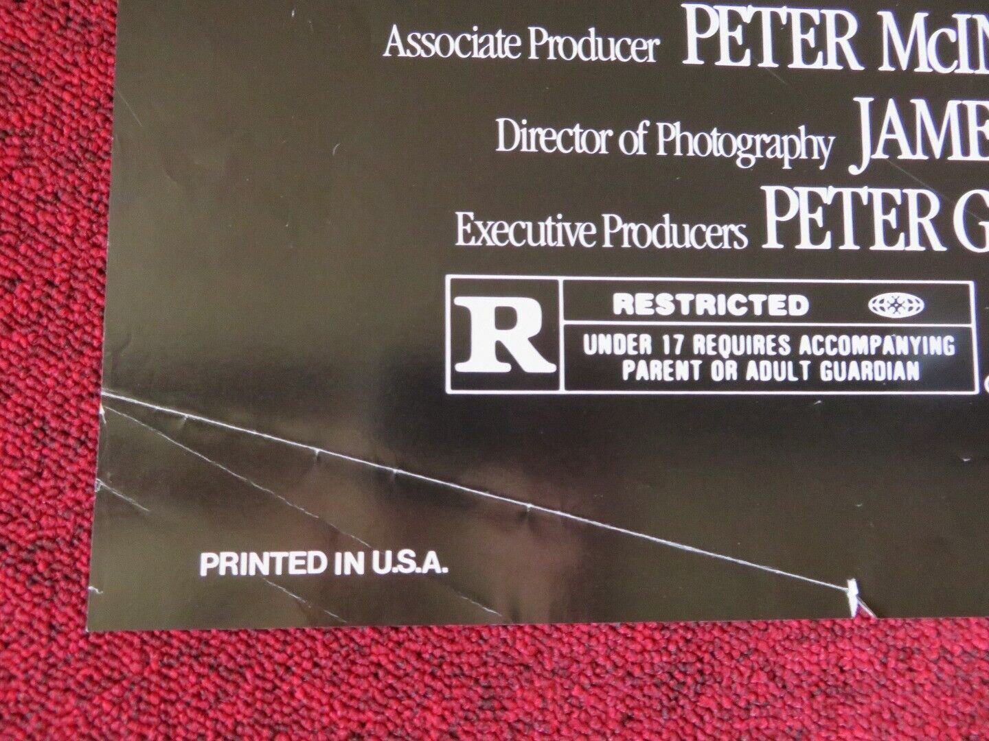 MONKEY SHINES FOLDED US ONE SHEET POSTER GEORGE A. ROMERO 1988 Movie posters