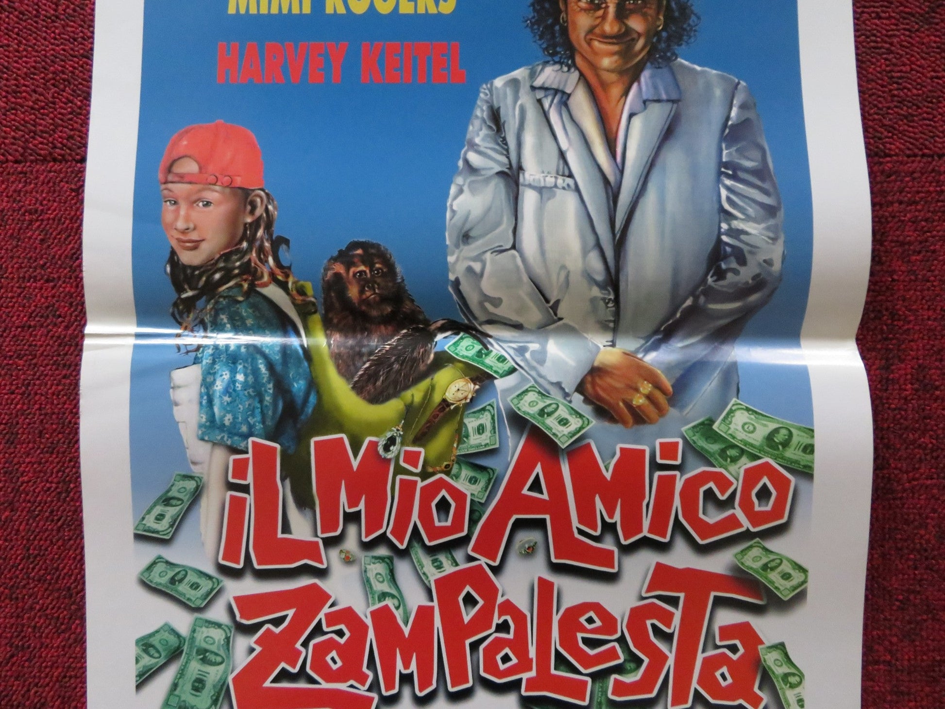MONKEY TROUBLE ITALIAN LOCANDINA POSTER THORA BIRCH HARVEY KEITEL 1994 Rendezvous Cinema Movie posters