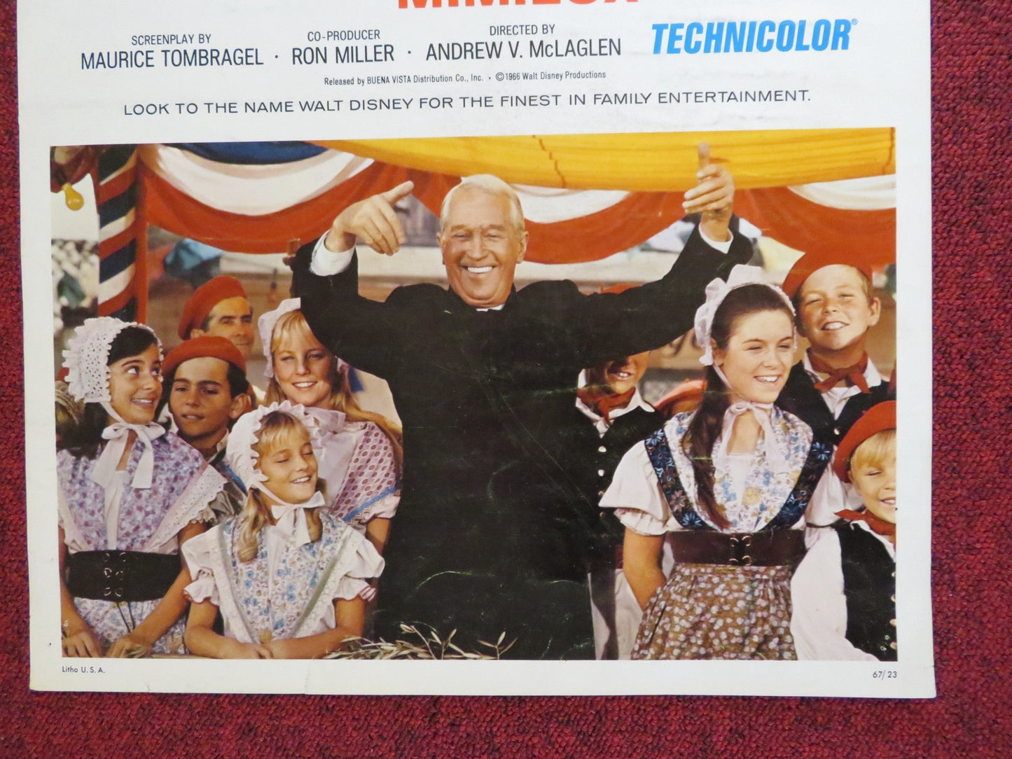 MONKEYS, GO HOME! US INSERT (14"x 36") POSTER DISNEY DEAN JONES CHEVALIER 1967 Rendezvous Cinema Movie posters