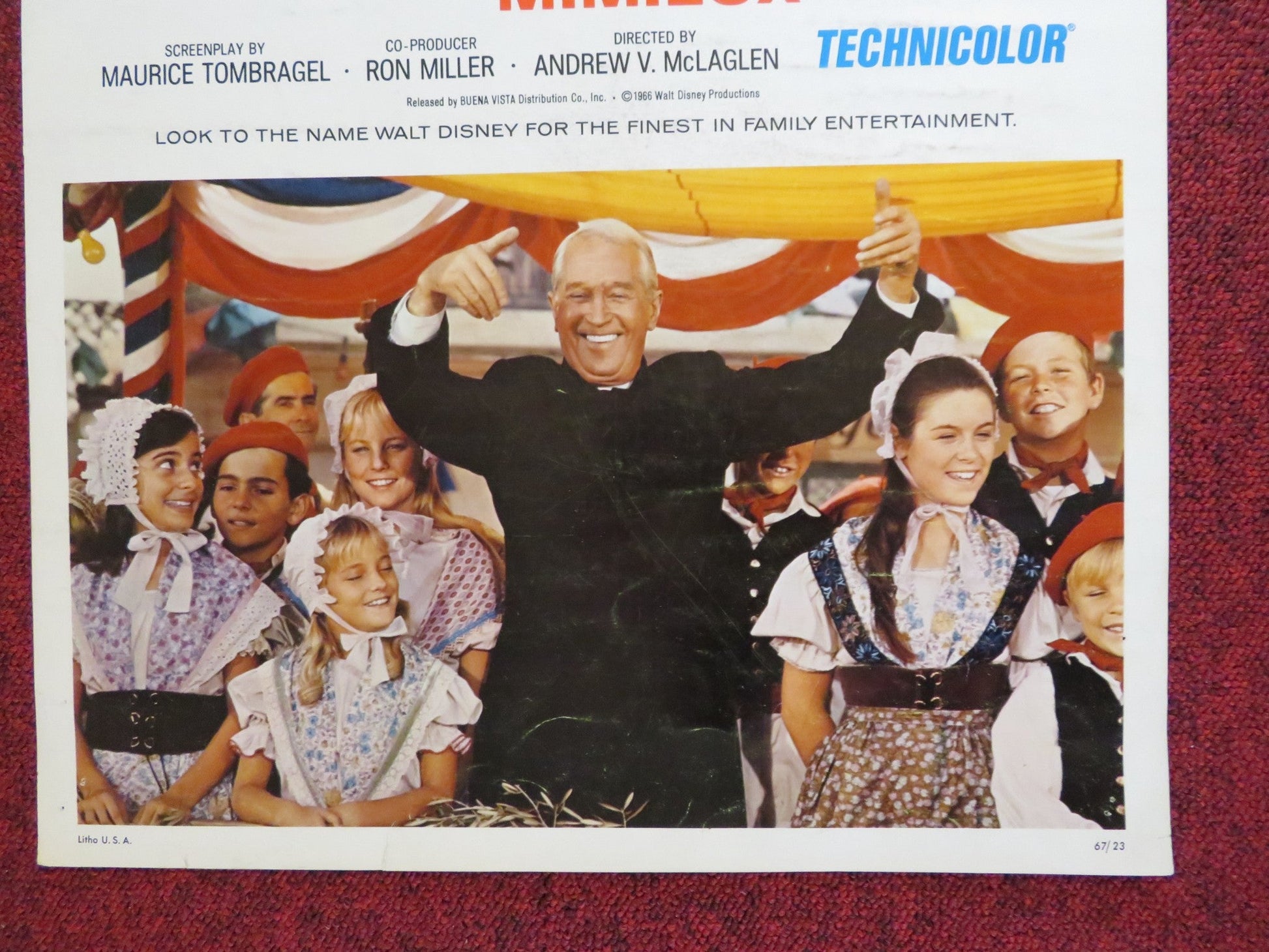 MONKEYS, GO HOME! US INSERT (14"x 36") POSTER DISNEY DEAN JONES CHEVALIER 1967 Rendezvous Cinema Movie posters