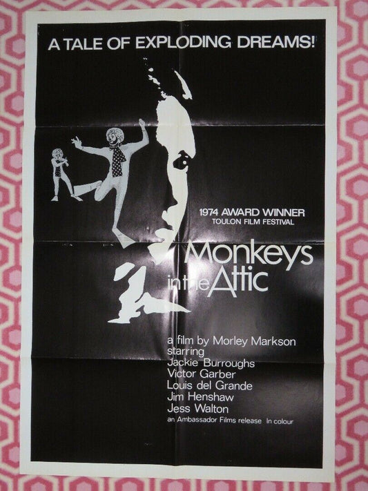 MONKEYS IN THE ATTIC US ONE SHEET POSTER JACKIE BURROUGHS 1974 Movie posters