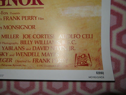 MONSIGNOR US VIDEO POSTER ROLLED ON CARD CHRISTOPHER REEVE 1982 Movie posters