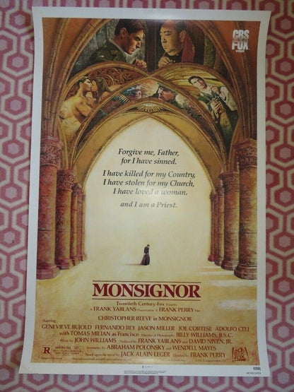 MONSIGNOR US VIDEO POSTER ROLLED ON CARD CHRISTOPHER REEVE 1982 Movie posters