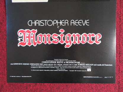 MONSIGNORE ITALIAN LOCANDINA POSTER CHRISTOPHER REEVE GENEVIEVE BUJOLD 1983 Rendezvous Cinema Movie posters