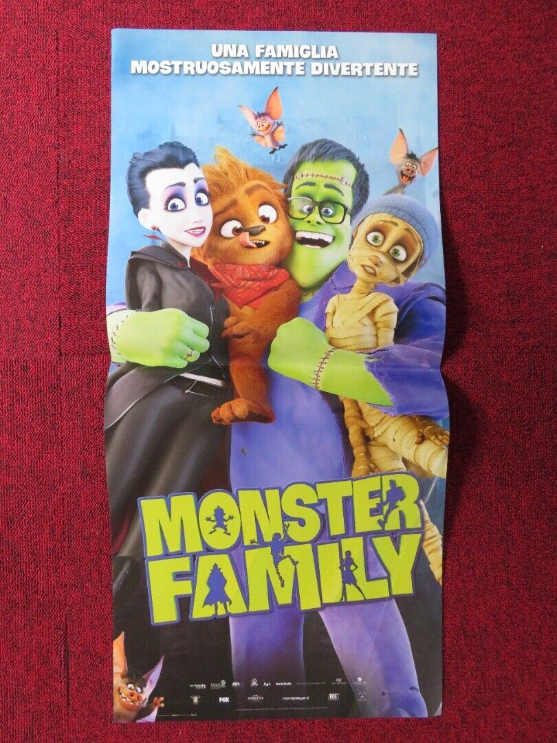 MONSTER FAMILY ITALIAN LOCANDINA (26.5"x12.5") POSTER EMILY WATSON 2017 Movie posters