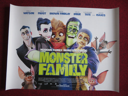 MONSTER FAMILY UK QUAD (30"x 40") ROLLED POSTER EMILY WATSON DIRK STOLLBERG 2017 Rendezvous Cinema Movie posters