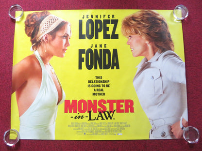 MONSTER - IN - LAW UK QUAD (30"x 40") ROLLED POSTER JANE FONDA JENNIFER LOPEZ 2005 Rendezvous Cinema Movie posters