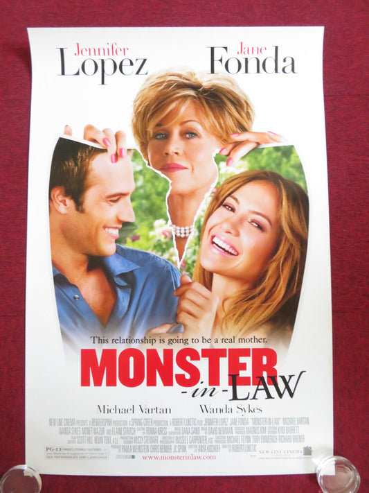 MONSTER - IN - LAW US ONE SHEET ROLLED POSTER JENNIFER LOPEZ JANE FONDA 2005 Rendezvous Cinema Movie posters