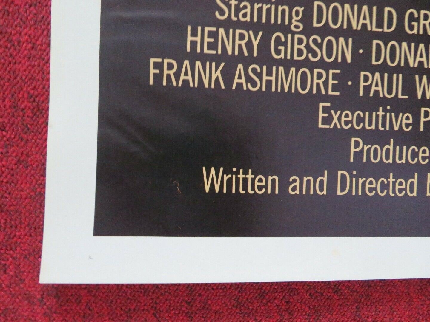 MONSTER IN THE CLOSET FOLDED US ONE SHEET POSTER DONALD GRANT DENISE DUBARRY '86 - Rendezvous Cinema