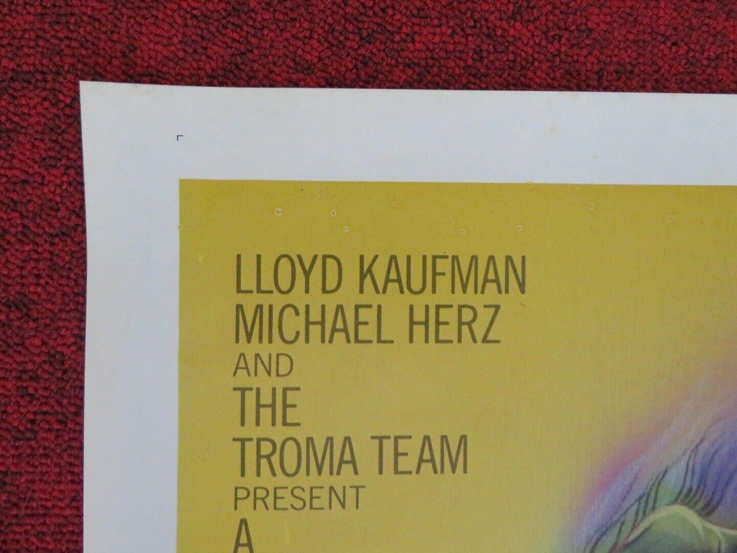 MONSTER IN THE CLOSET FOLDED US ONE SHEET POSTER DONALD GRANT DENISE DUBARRY '86 - Rendezvous Cinema