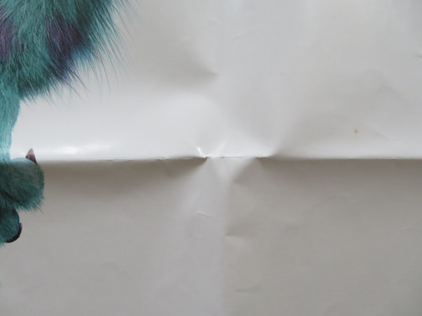 MONSTERS, INC. UK QUAD POSTER FOLDED DISNEY PIXAR JOHN GOODMAN B. CRYSTAL 2001 Rendezvous Cinema Movie posters