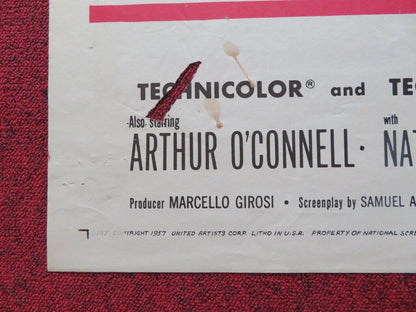 MONTE CARLO STORY FOLDED US ONE SHEET POSTER MARLENE DIETRICH 1957 Movie posters