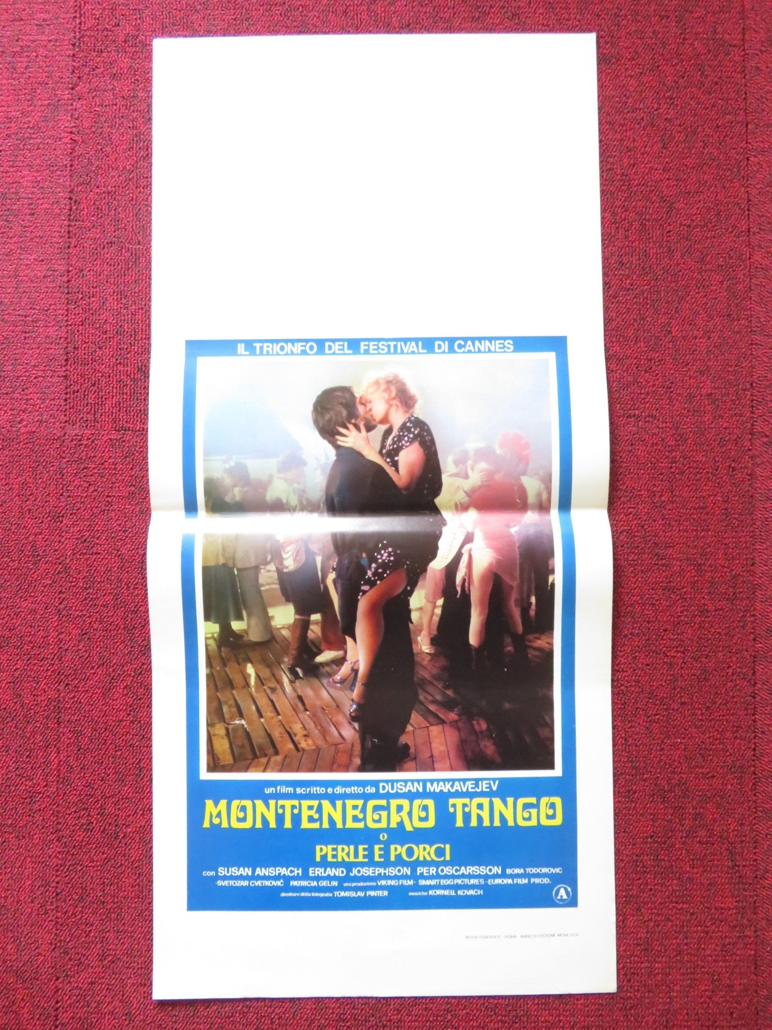 MONTENEGRO TANGO ITALIAN LOCANDINA POSTER SUSAN ANSPACH ERLAND 1981 Rendezvous Cinema Movie posters