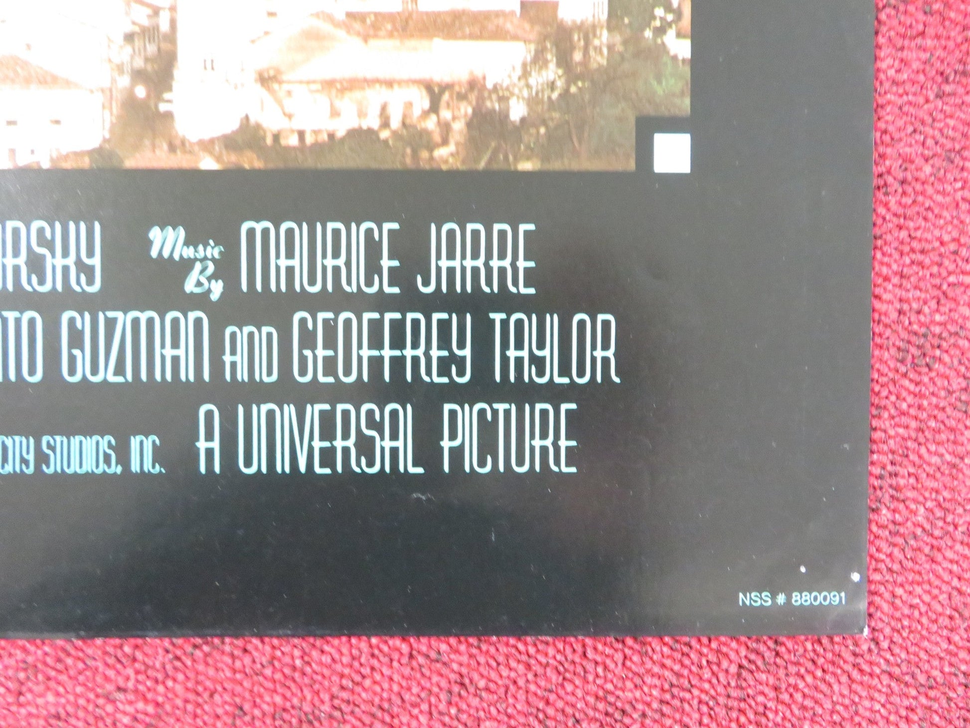 MOON OVER PARADOR FOLDED US ONE SHEET POSTER RICHARD DREYFUSS RAUL JULIA 1988 Rendezvous Cinema Movie posters