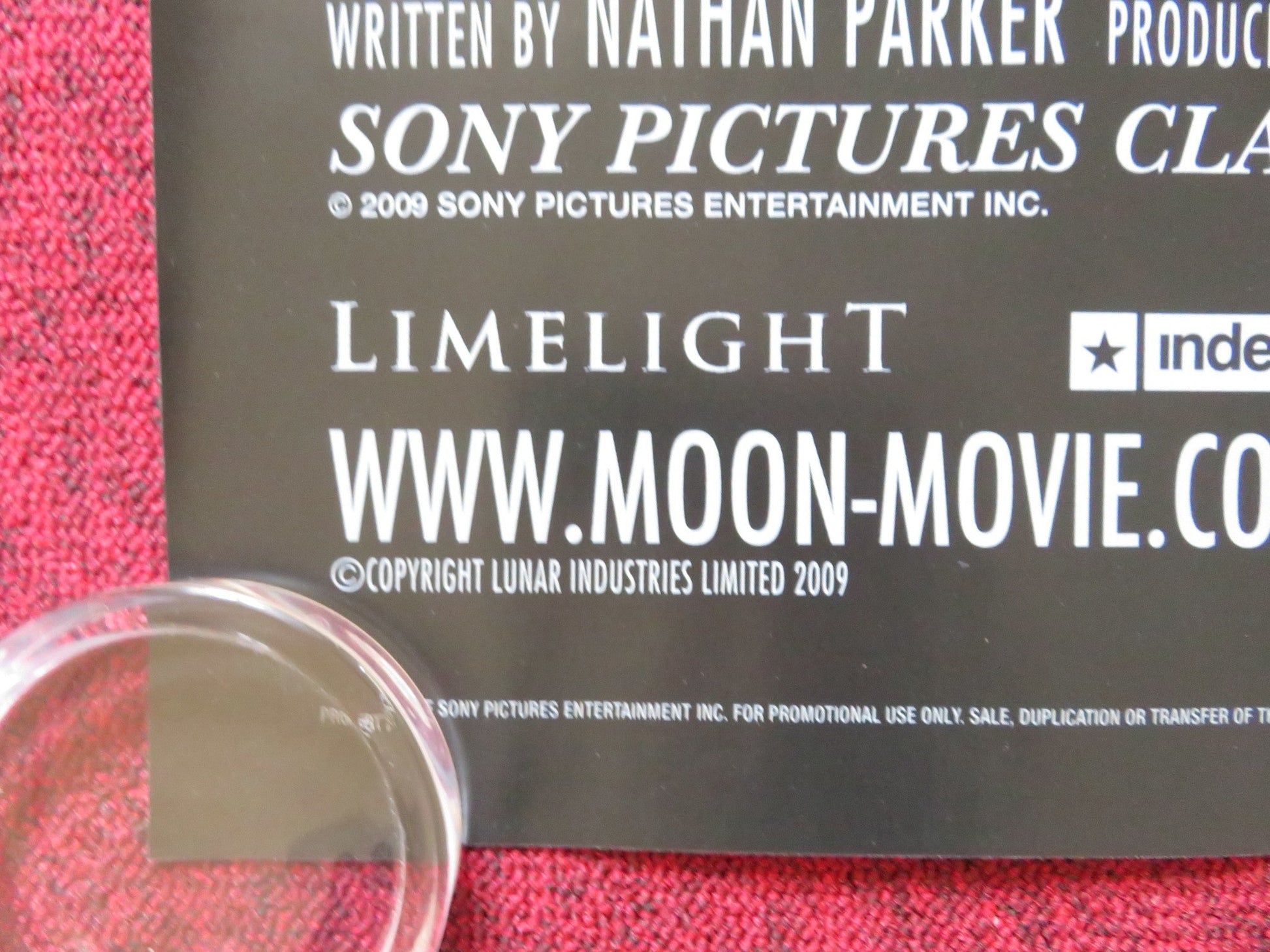 MOON UK QUAD (30"x 40") ROLLED POSTER SAM ROCKWELL KEVIN SPACEY 2009 Rendezvous Cinema Movie posters