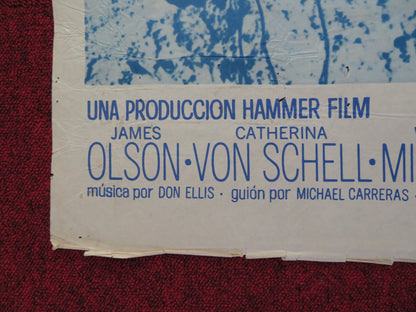 MOON ZERO TWO FOLDED SPANISH POSTER JAMES OLSON CATHERINE SCHELL 1969 Rendezvous Cinema Movie posters