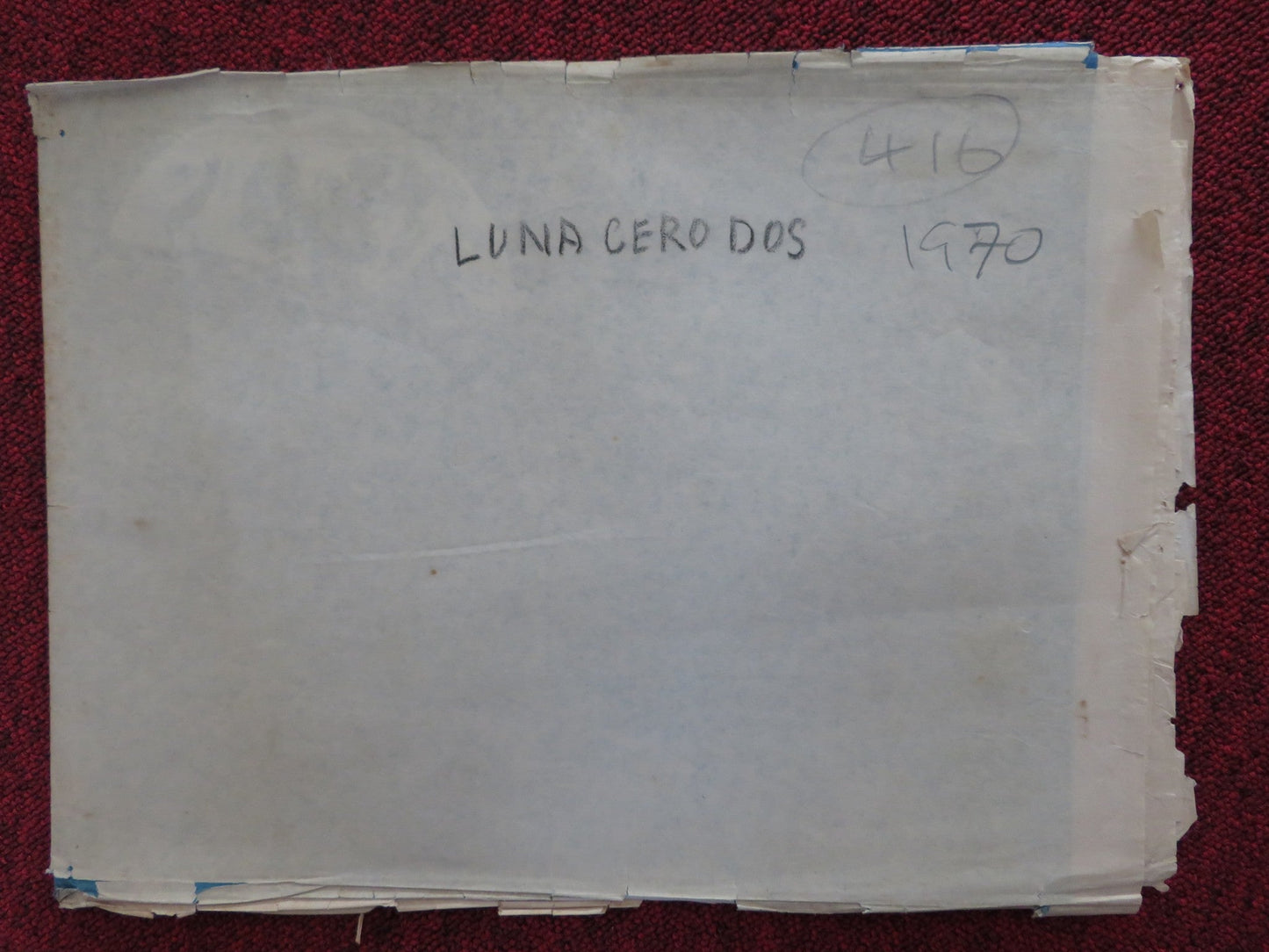 MOON ZERO TWO FOLDED SPANISH POSTER JAMES OLSON CATHERINE SCHELL 1969 Rendezvous Cinema Movie posters