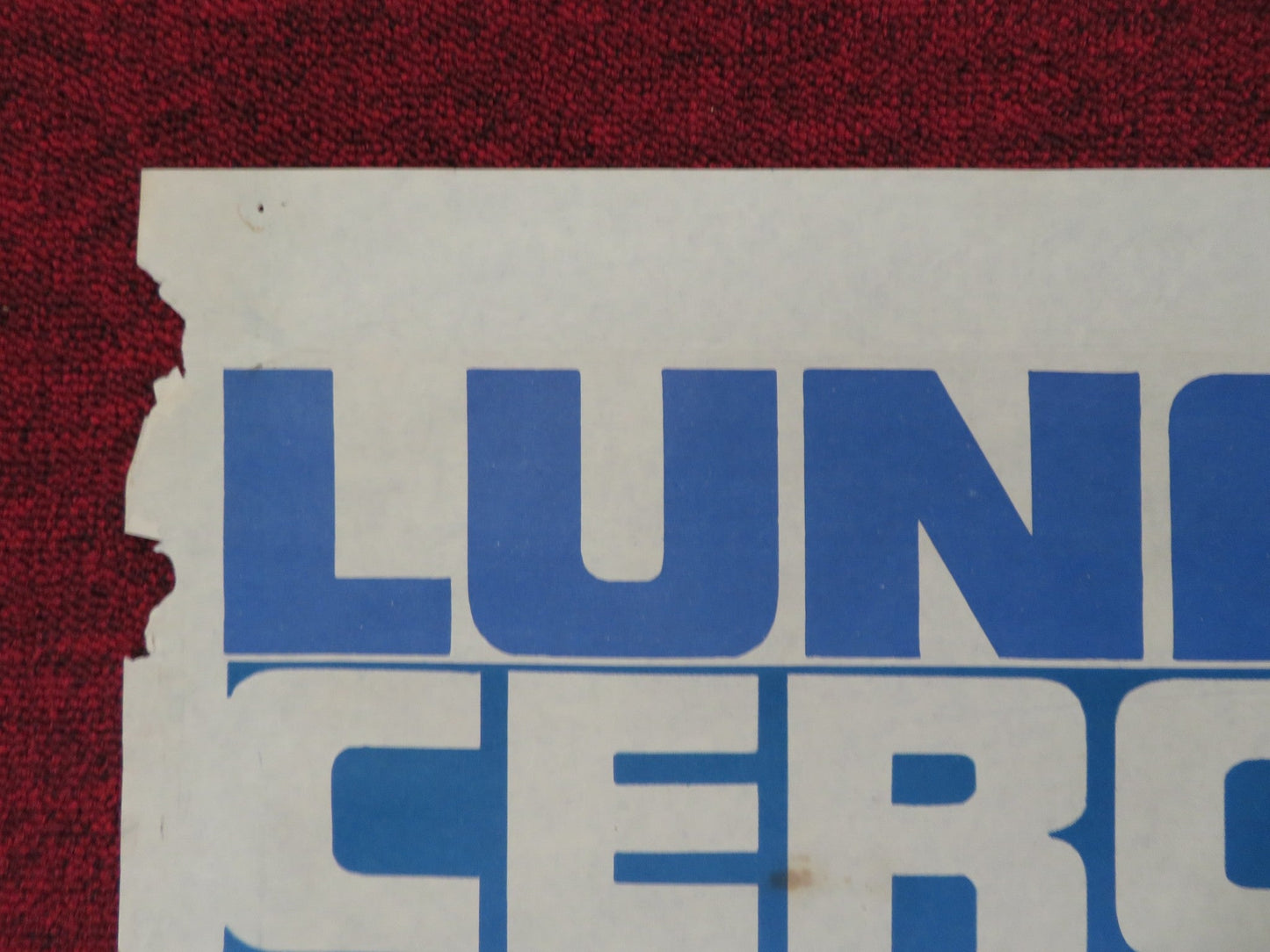 MOON ZERO TWO FOLDED SPANISH POSTER JAMES OLSON CATHERINE SCHELL 1969 Rendezvous Cinema Movie posters