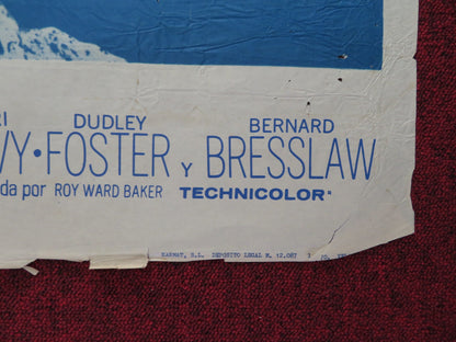 MOON ZERO TWO FOLDED SPANISH POSTER JAMES OLSON CATHERINE SCHELL 1969 Rendezvous Cinema Movie posters