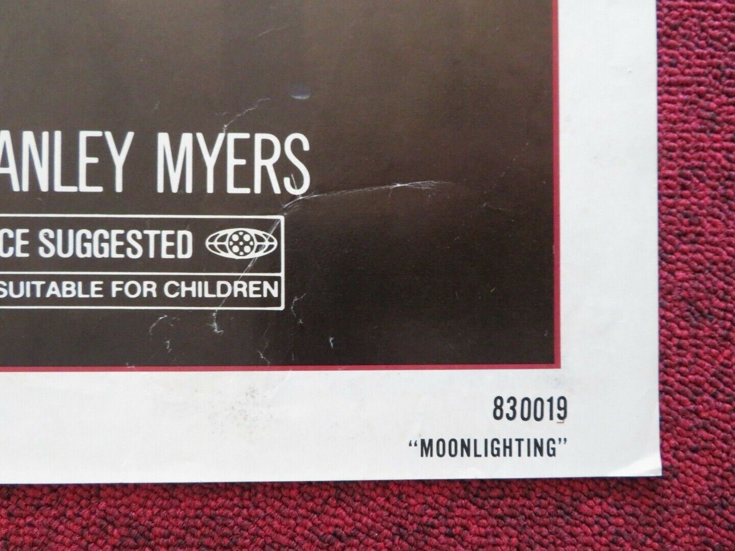 MOONLIGHTING US ONE SHEET POSTER JEREMY IRONS EUGENE LIPINSKI 1982 Movie posters