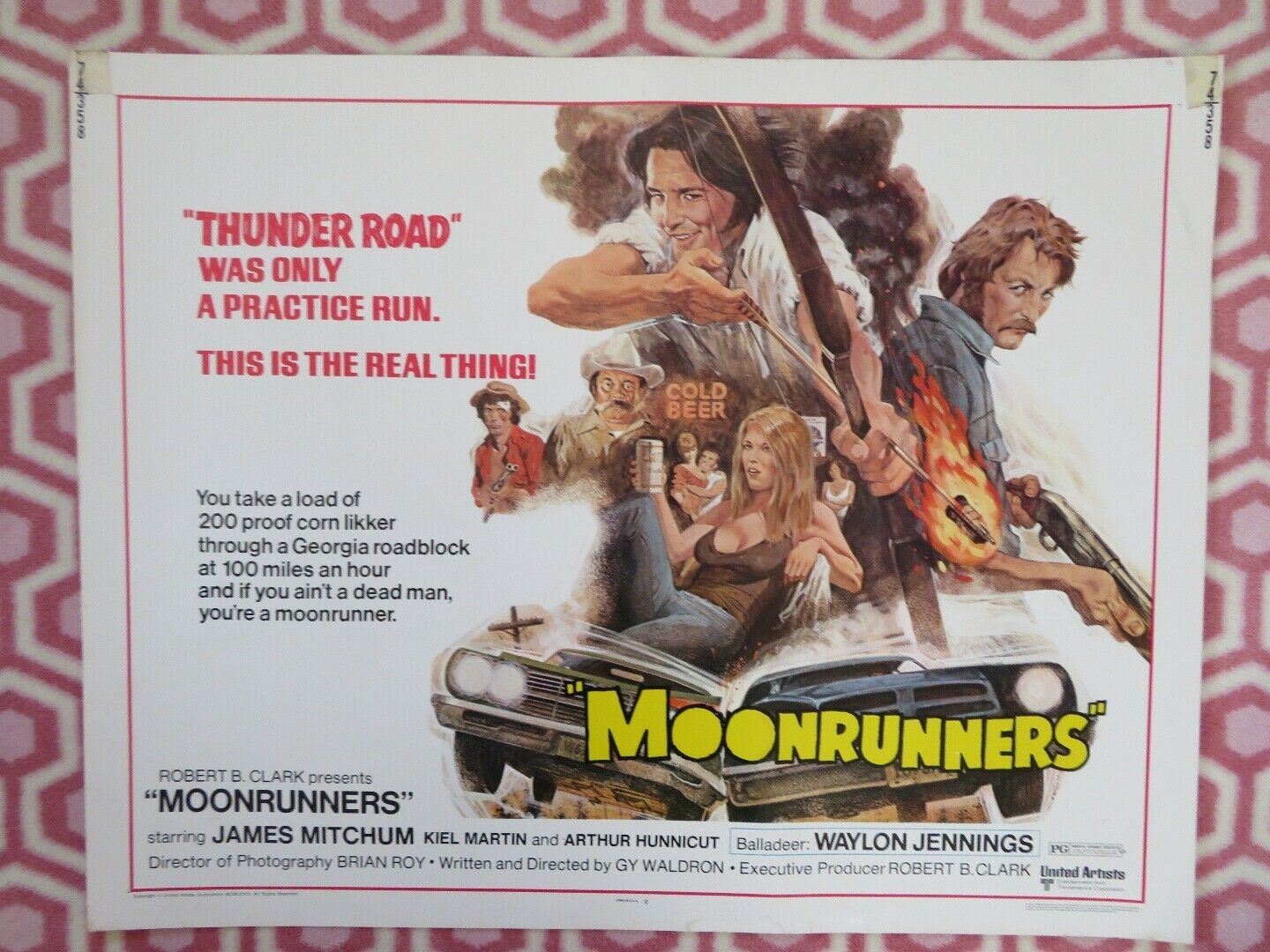 MOONRUNNERS US HALF SHEET (22"x 28") POSTER JAMES MITCHUM KIEL MARTIN 1975 - Rendezvous Cinema