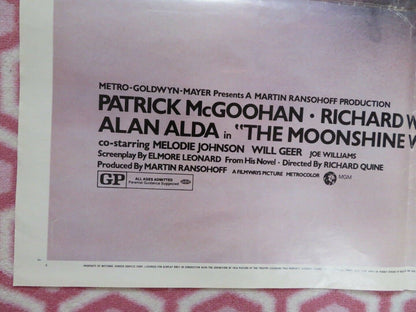 MOONSHINE WAR US ONE SHEET POSTER PATRICK MCGOOHAN RICHARD WIDMARK 1970 Movie posters