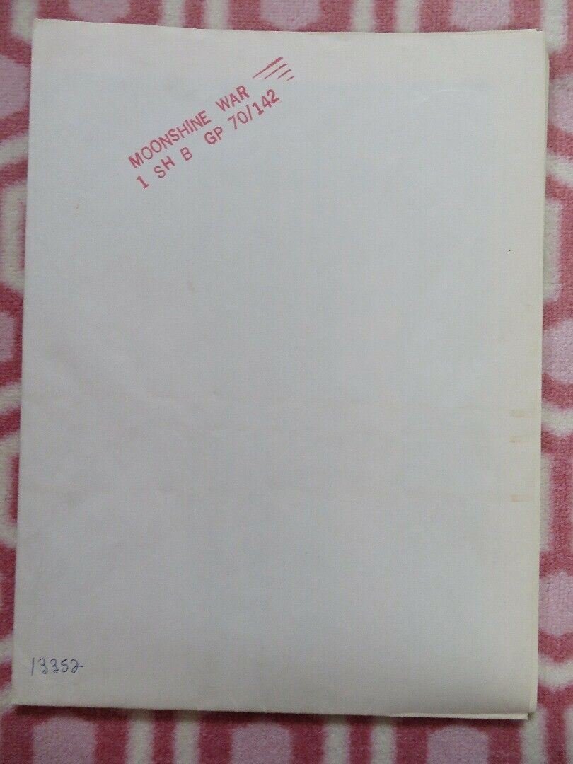 MOONSHINE WAR US ONE SHEET POSTER PATRICK MCGOOHAN RICHARD WIDMARK 1970 Movie posters