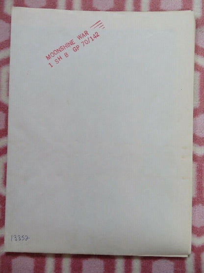 MOONSHINE WAR US ONE SHEET POSTER PATRICK MCGOOHAN RICHARD WIDMARK 1970 Movie posters