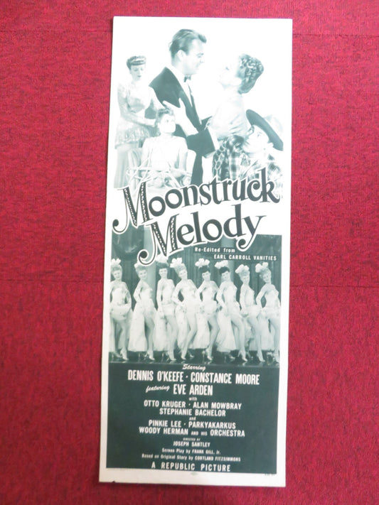 MOONSTRUCK MELODY US INSERT (14"x 36") POSTER DENNIS O'KEEFE CONSTANCE MOORE '53 Rendezvous Cinema Movie posters