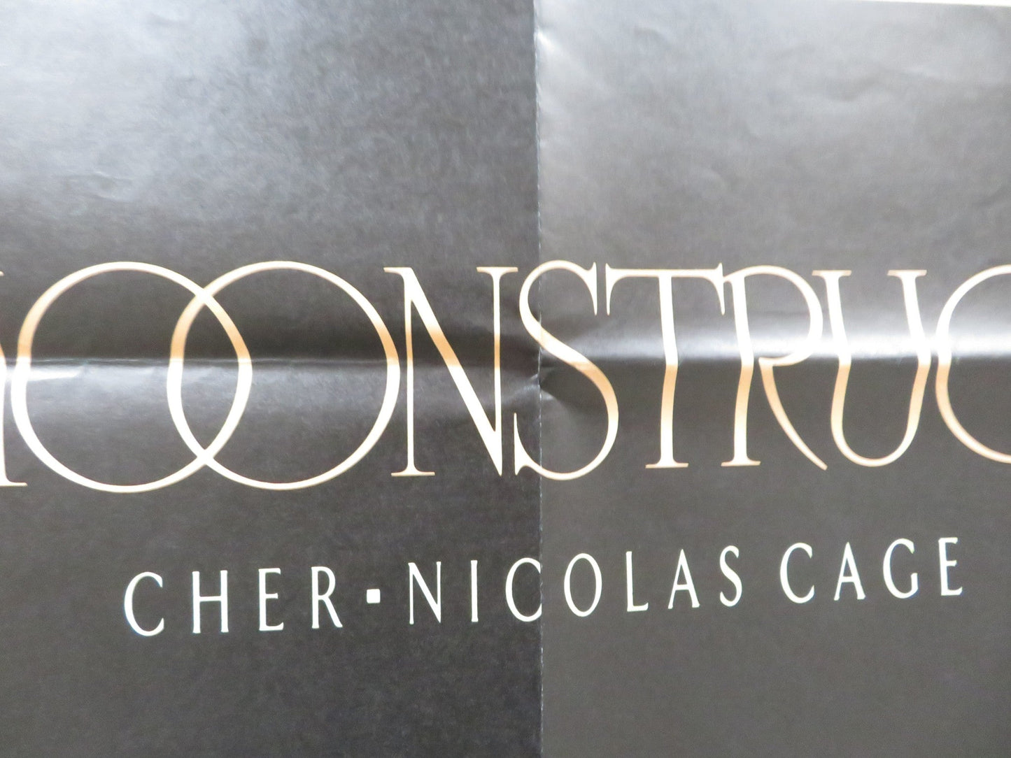 MOONSTRUCK UK QUAD POSTER FOLDED CHER NICOLAS CAGE 1987 Rendezvous Cinema Movie posters