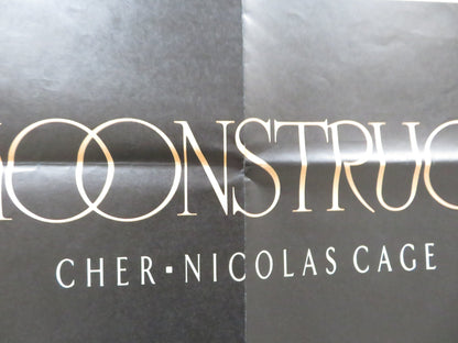 MOONSTRUCK UK QUAD POSTER FOLDED CHER NICOLAS CAGE 1987 Rendezvous Cinema Movie posters