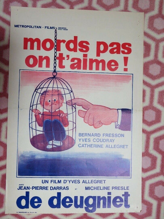 MORDS PAS ON T'AIME! BELGIUM (21.5"x 14.5) POSTER BERNARD FRESSON YVES COUDRAY - Rendezvous Cinema
